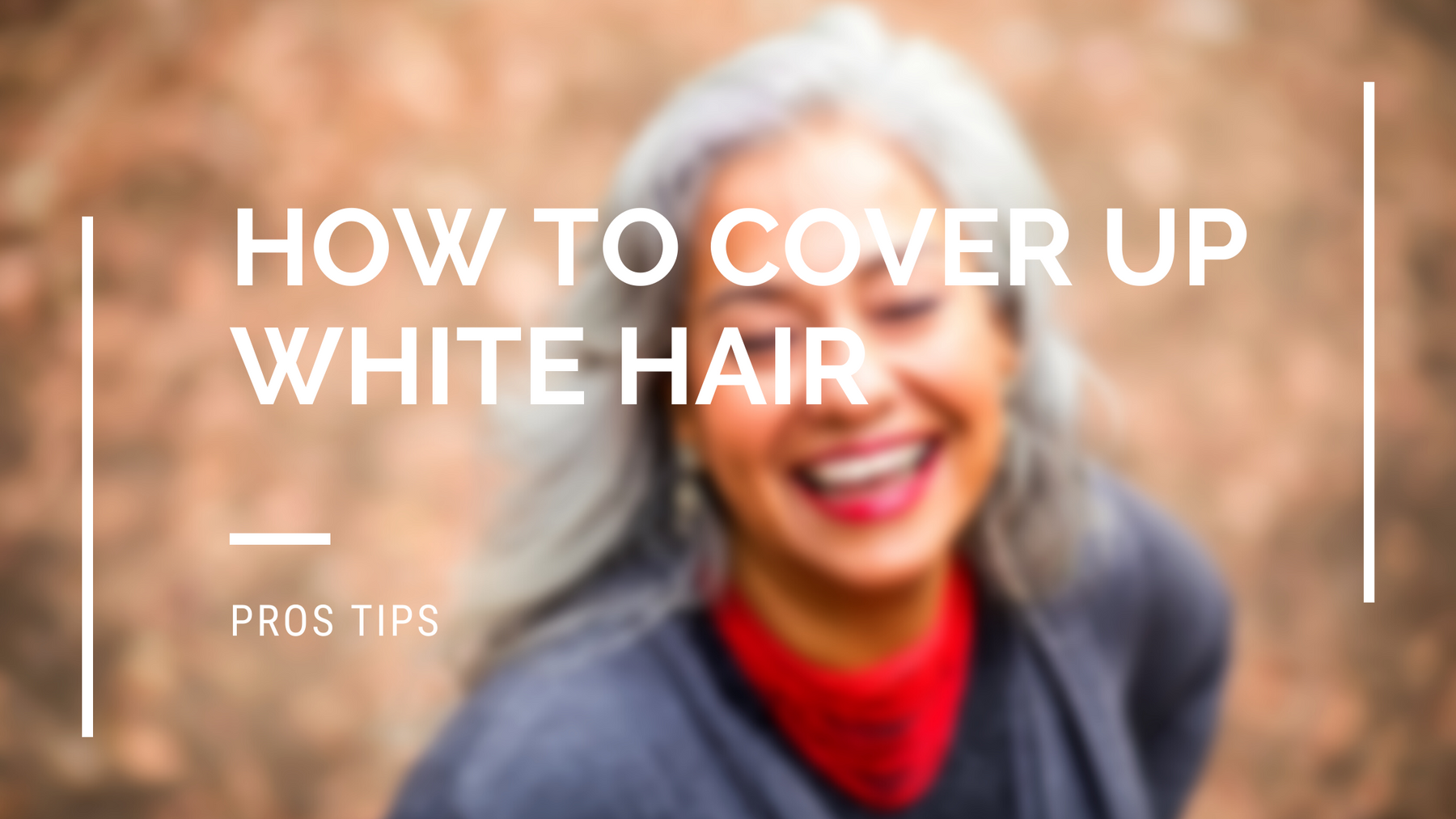 Covering white hair: our pros tips