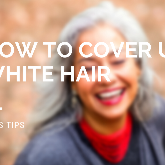 Covering white hair: our pros tips