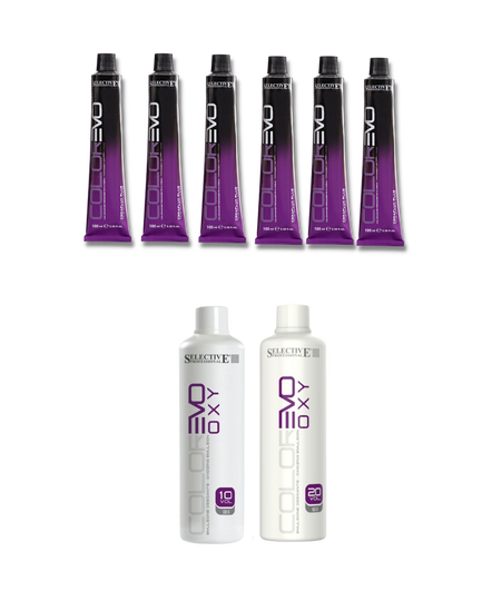 SELECTIVE HAIR COLOR - Intro Kit COLOREVO 6 tubes