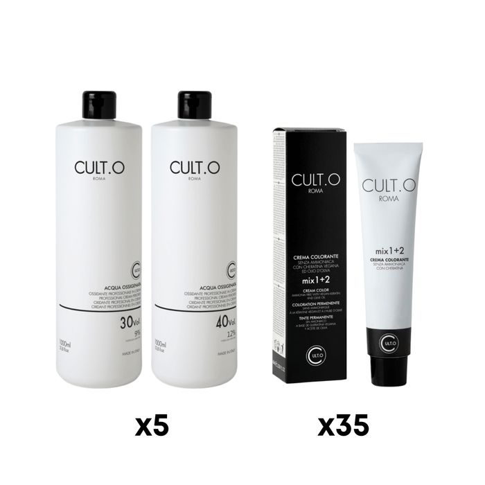 Culto hair color kit 35 tubes without ammonia