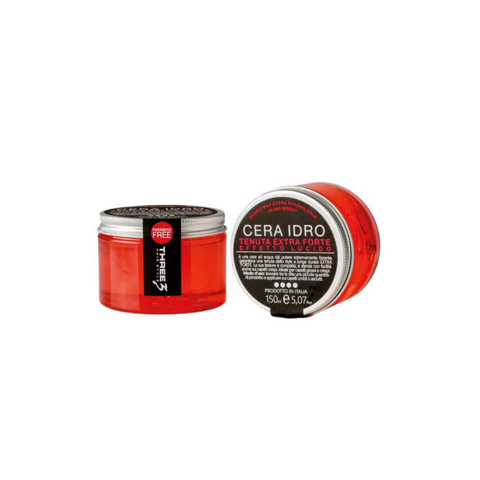 Three Hair Care's Extra Strong Waterborne Shine Wax.